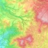 Mappa topografica Barbarano Romano, mappa di rilievo, mappa dell'altitudine