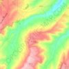 Mappa topografica Frisa, mappa di rilievo, mappa dell'altitudine