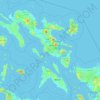 Mappa topografica Bicol, altitudine, rilievo