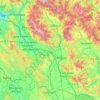 Mappa topografica AR, mappa di rilievo, mappa dell'altitudine