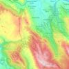 Mappa topografica Tornimparte, mappa di rilievo, mappa dell'altitudine