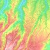 Mappa topografica Canosa Sannita, mappa di rilievo, mappa dell'altitudine