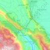 Mappa topografica Capistrello, mappa di rilievo, mappa dell'altitudine
