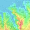 Mappa topografica Barreiro, altitudine, rilievo