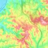 Mappa topografica Mentana, altitudine, rilievo