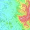 Mappa topografica Palombara Sabina, altitudine, rilievo