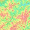 Mappa topografica 尤溪县, altitudine, rilievo
