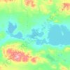Mappa topografica 西金乌兰湖, altitudine, rilievo