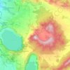 Mappa topografica Rocca di Papa, altitudine, rilievo