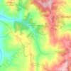 Mappa topografica Volturara Appula, altitudine, rilievo