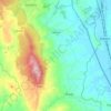 Mappa topografica Cetona, mappa di rilievo, mappa dell'altitudine
