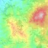 Mappa topografica Arcidosso, mappa di rilievo, mappa dell'altitudine