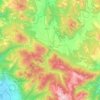 Mappa topografica Leonessa, altitudine, rilievo