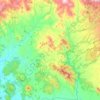 Mappa topografica Manciano, mappa di rilievo, mappa dell'altitudine