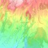 Mappa topografica Arlena di Castro, mappa di rilievo, mappa dell'altitudine