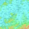 Mappa topografica 芜湖市, altitudine, rilievo