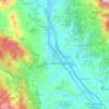 Mappa topografica Figline e Incisa Valdarno, mappa di rilievo, mappa dell'altitudine