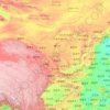 Mappa topografica Fiume Giallo, altitudine, rilievo