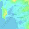 Mappa topografica Cabras, altitudine, rilievo