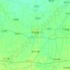 Mappa topografica 平乡县, altitudine, rilievo
