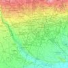 Mappa topografica Milano, altitudine, rilievo
