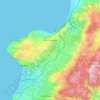 Mappa topografica Vibo Valentia, mappa di rilievo, mappa dell'altitudine