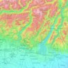 Mappa topografica Brescia, altitudine, rilievo