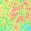 Mappa topografica 龙岩市, altitudine, rilievo