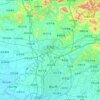 Mappa topografica 丰润区, altitudine, rilievo