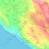 Mappa topografica Ugento, altitudine, rilievo