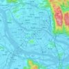 Mappa topografica 仓山区, altitudine, rilievo