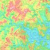 Mappa topografica 闽侯县, altitudine, rilievo