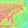 Mappa topografica Stiria, altitudine, rilievo