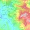 Mappa topografica Azazga, altitudine, rilievo
