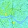 Mappa topografica Quiapo, mappa di rilievo, mappa dell'altitudine