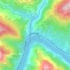 Mappa topografica Pinhão, altitudine, rilievo