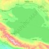 Mappa topografica 青海湖, altitudine, rilievo
