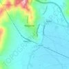 Mappa topografica Castello del Sovrano Militare Ordine di Malta, altitudine, rilievo