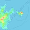 Mappa topografica Golfo Aranci, altitudine, rilievo