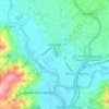 Mappa topografica Amorosi, altitudine, rilievo