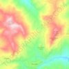 Mappa topografica Accadia, altitudine, rilievo