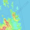 Mappa topografica Caraga, altitudine, rilievo