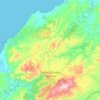 Mappa topografica Tempio Pausania, altitudine, rilievo