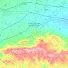 Mappa topografica Villamassargia, altitudine, rilievo