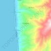 Mappa topografica Longobardi, mappa di rilievo, mappa dell'altitudine
