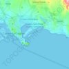 Mappa topografica Quartu Sant'Elena, altitudine, rilievo