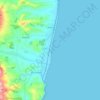 Mappa topografica Bianco, mappa di rilievo, mappa dell'altitudine