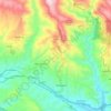 Mappa topografica Tiriolo, altitudine, rilievo