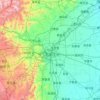 Mappa topografica 石家庄市, altitudine, rilievo