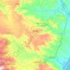 Mappa topografica Borgia, mappa di rilievo, mappa dell'altitudine